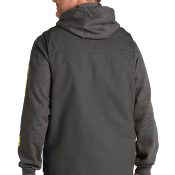 (NWT) Carhartt Sherpa Mens Vest Winter Coat Gravel - Picture 6 of 6